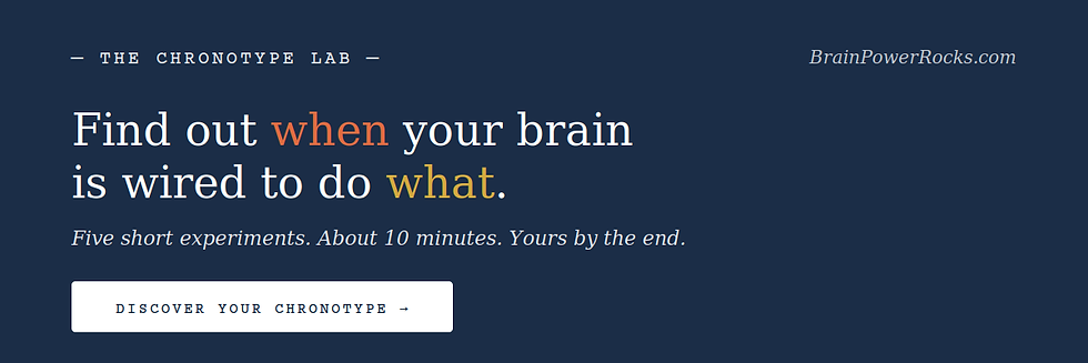 Discover your Chronotype