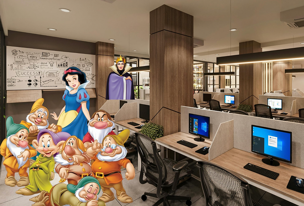 Snow White and the Seven Dwarfs illustrating emotional contagion