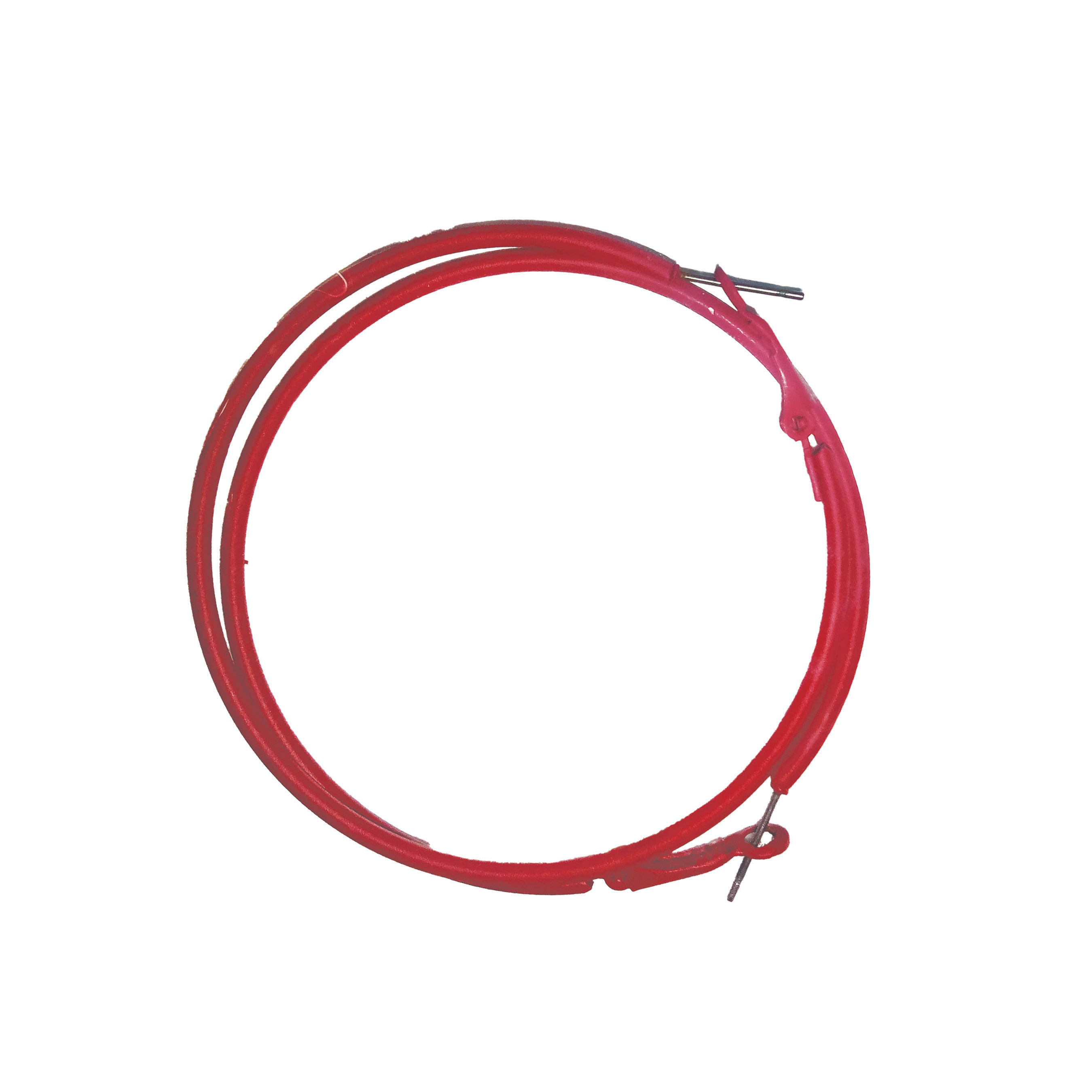 Red Hoop Earrings