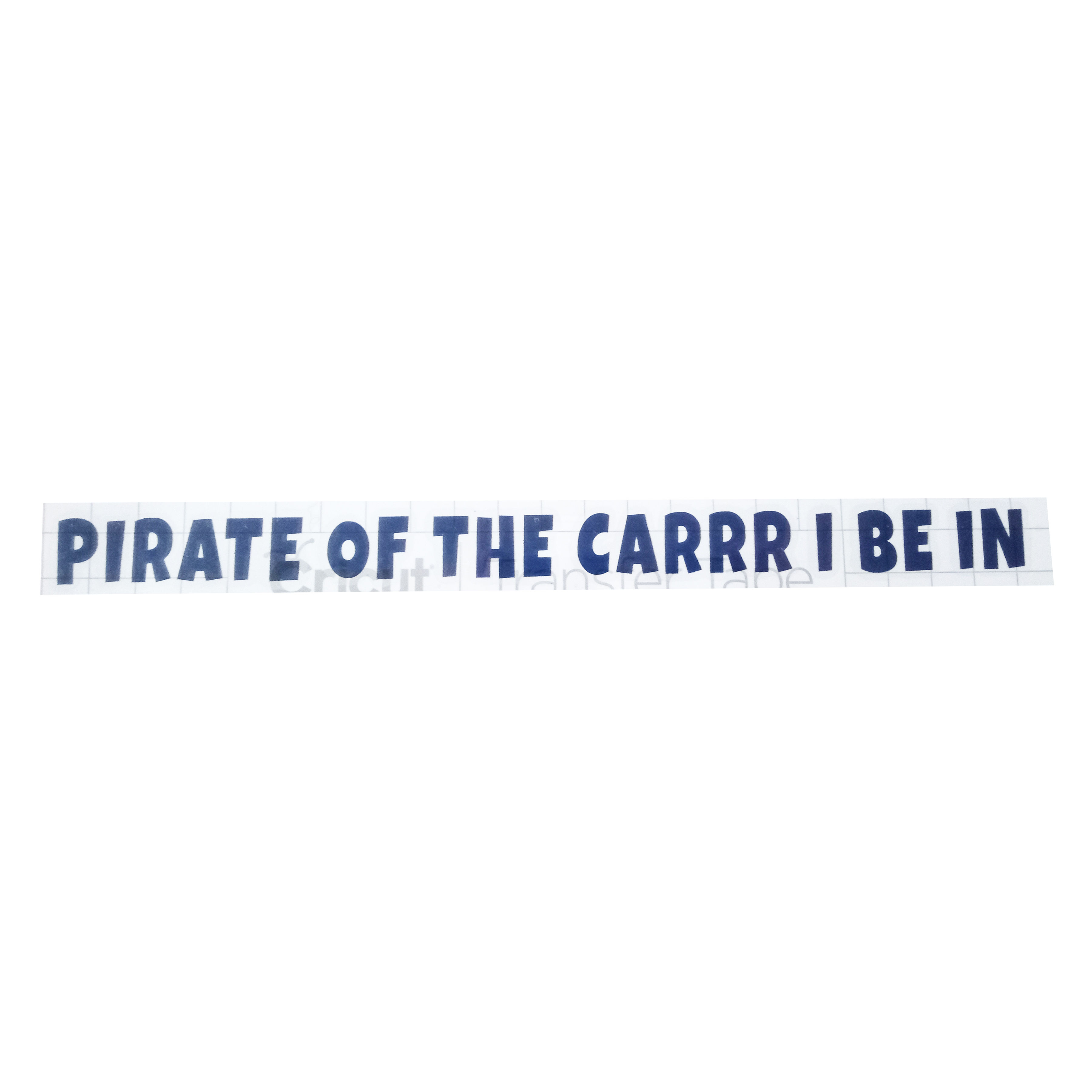Pirate of the Carrr i Be In Vinyl Car Sticker