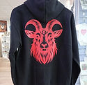 devil goat hoodie by chaos uk