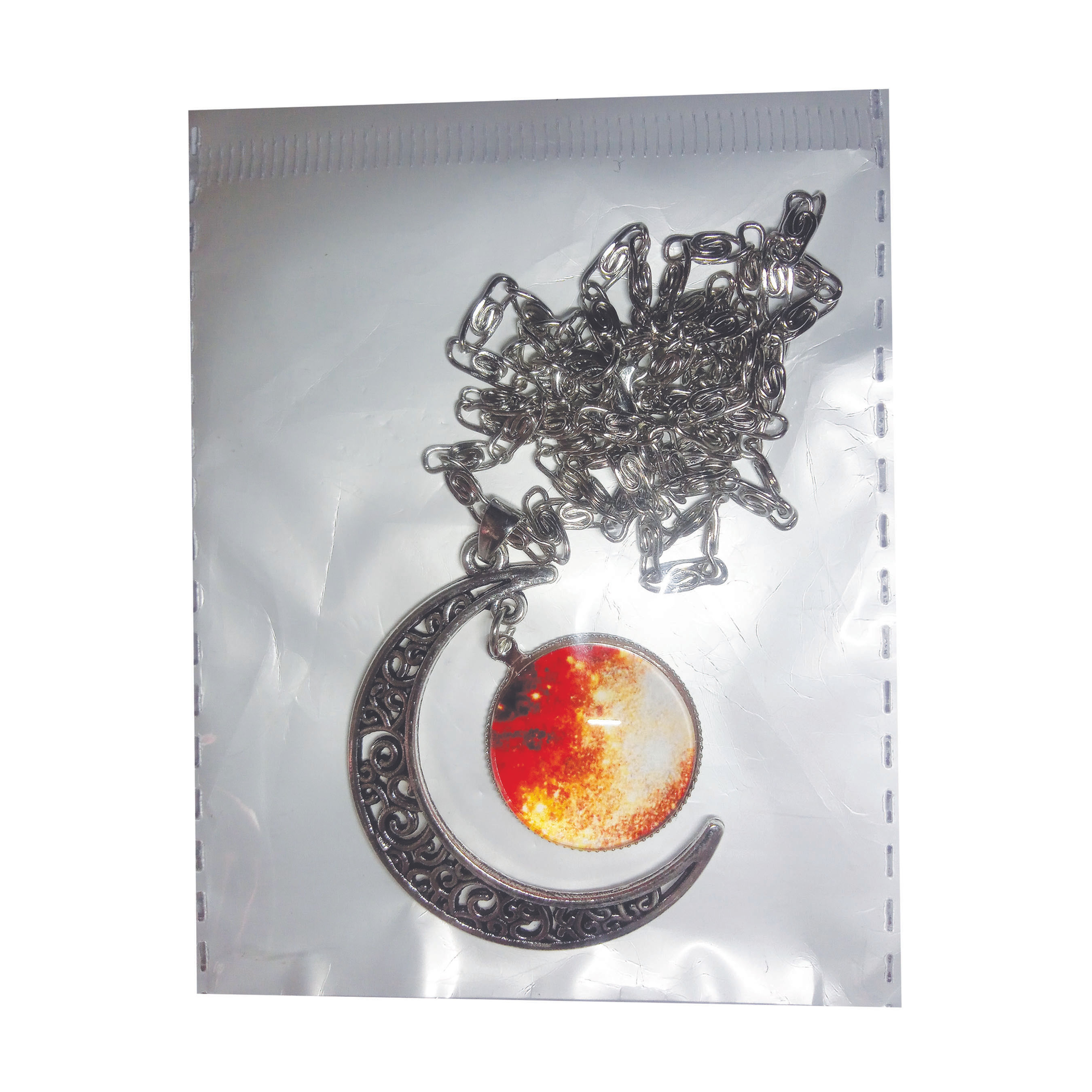 Moon Pendant red yellow