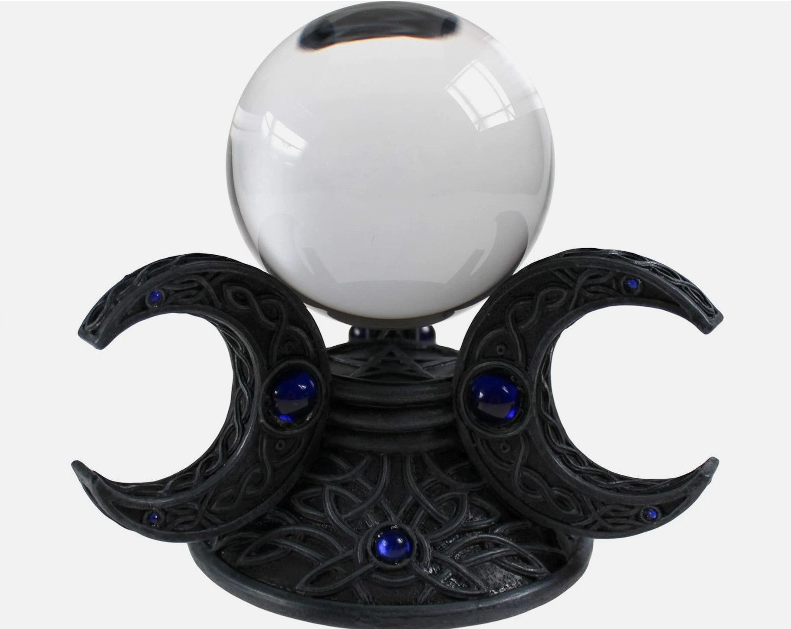 Triple Moon Goddess Crystal Ball Holder