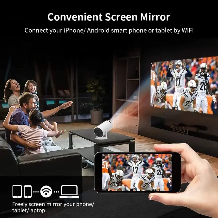 Miniatura: 2025 HY300 Portable Mini Projector 4K Hd Smart Proyector
