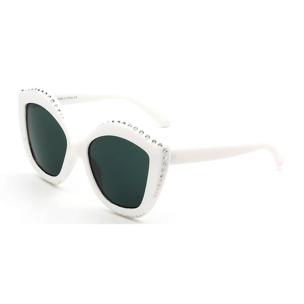 Thumbnail: ANGOLA | Women Oversized Round Cat Eye Fashion Sunglasses