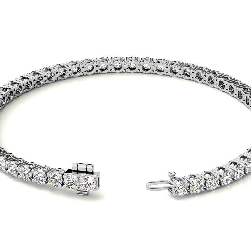 Thumbnail: Moissanite Tennis Bracelet - 14K Gold Overlay in White, Yellow or Rose Gold