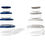 Thumbnail: Glass Food Storage Containers - 16 Piece (8 Containers + 8 Lids)Space-Saving Set