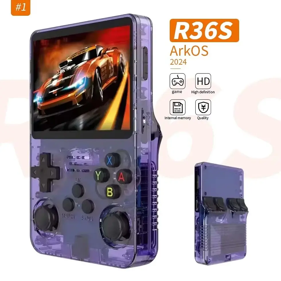 थंबनेल: Guangdong R36s Retro Handheld Video Game Console - Portable Gaming System