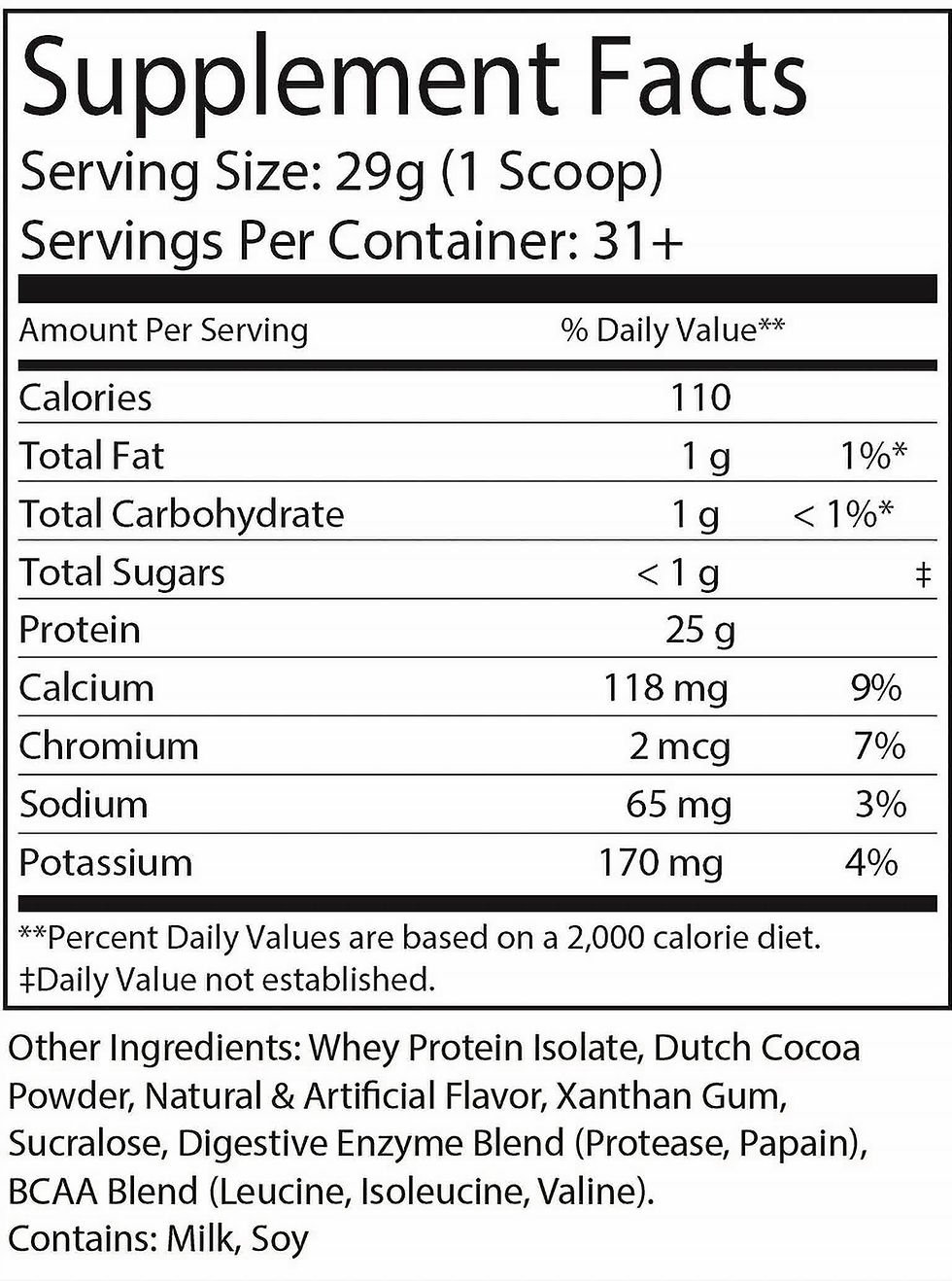 Küçük resim: Pure Whey Isolate - Chocolate Premium Protein Powder
