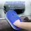थंबनेल: 1PCS Car Wash Auto Cleaning Blue Glove Motor Motorcycle Wash Wipe Clean Leather