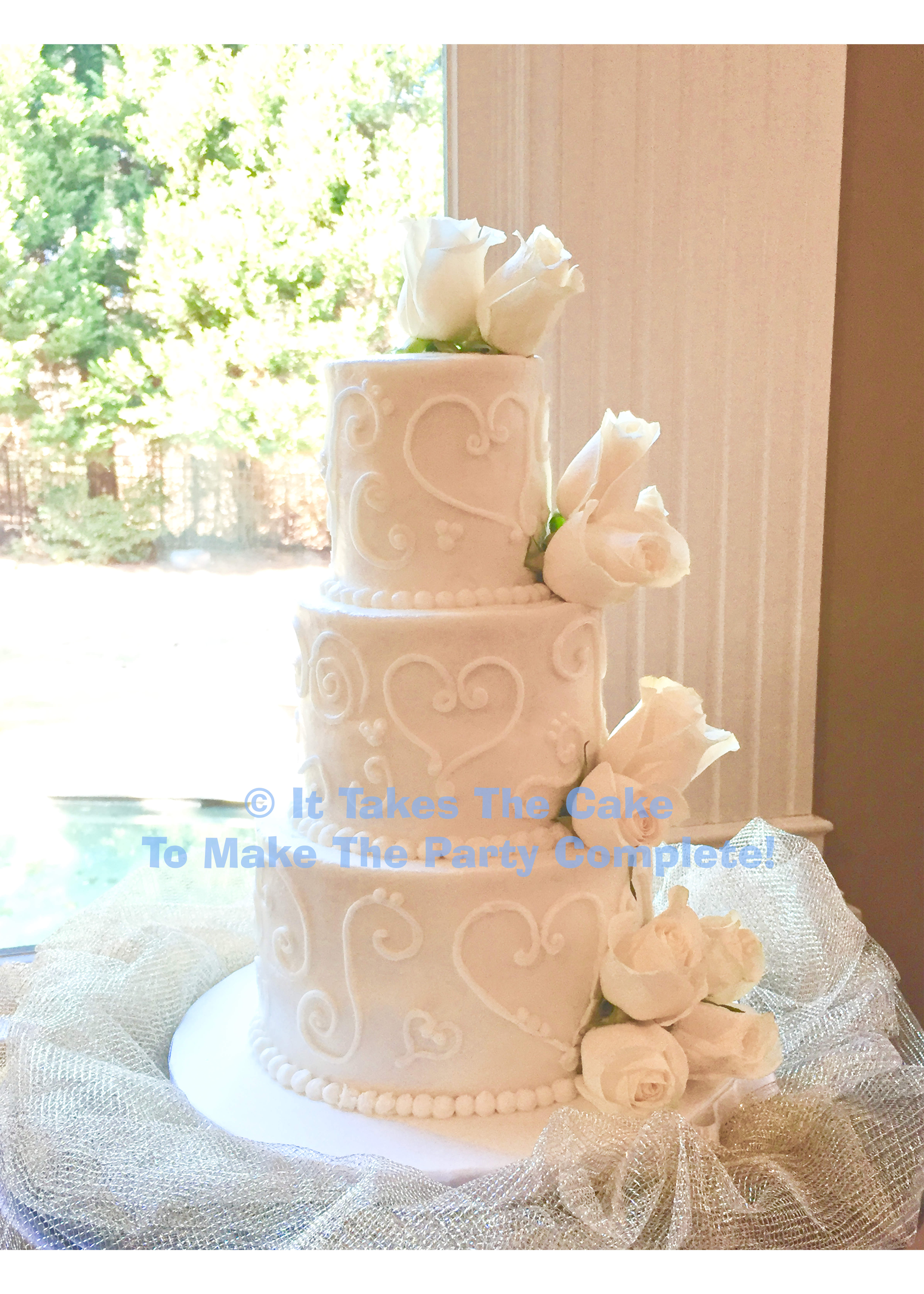 buttercreamicedweddingcake wedding