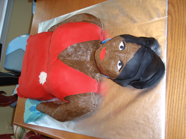 Carved Cake Lady