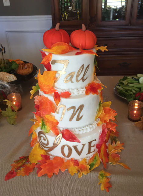 #FallinLove #FallWeddingCake
