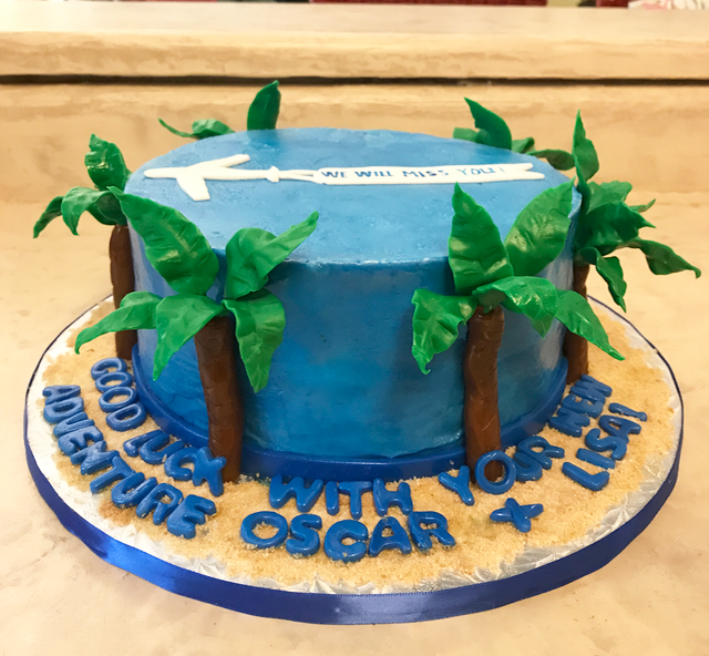 #goingawaycake #bonvoyage