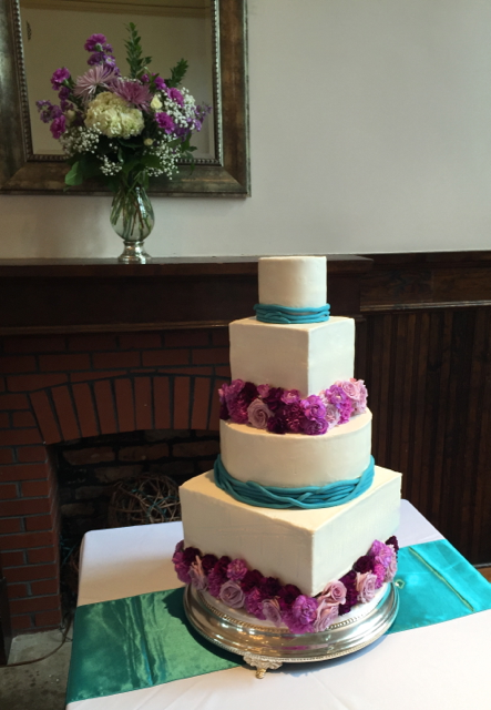 Wedding Cake Lavender Roses