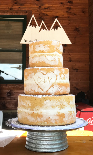 #nakedcake #nakedweddingcake