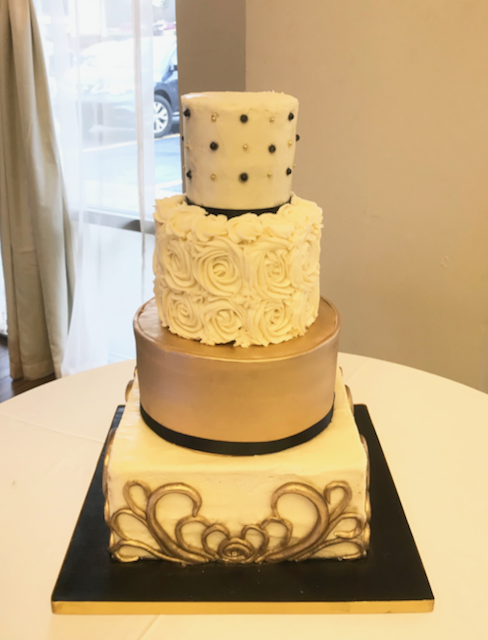 #ivorygoldblack #fondant