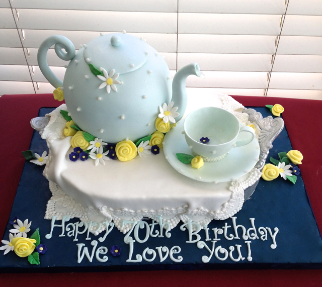Tea Pot Teacup Cake
