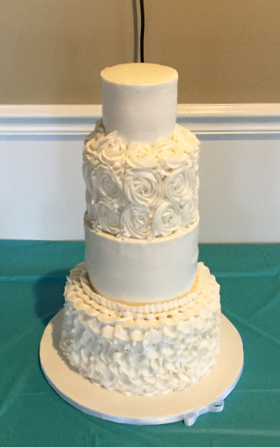 All Buttercream Wedding Cake