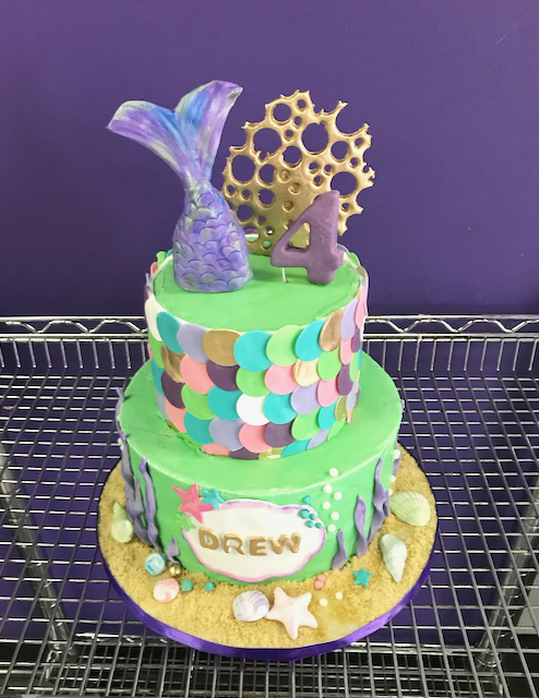 #mermaidbirthdaycake