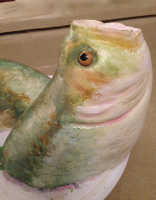Carved 3-d Bass Fish