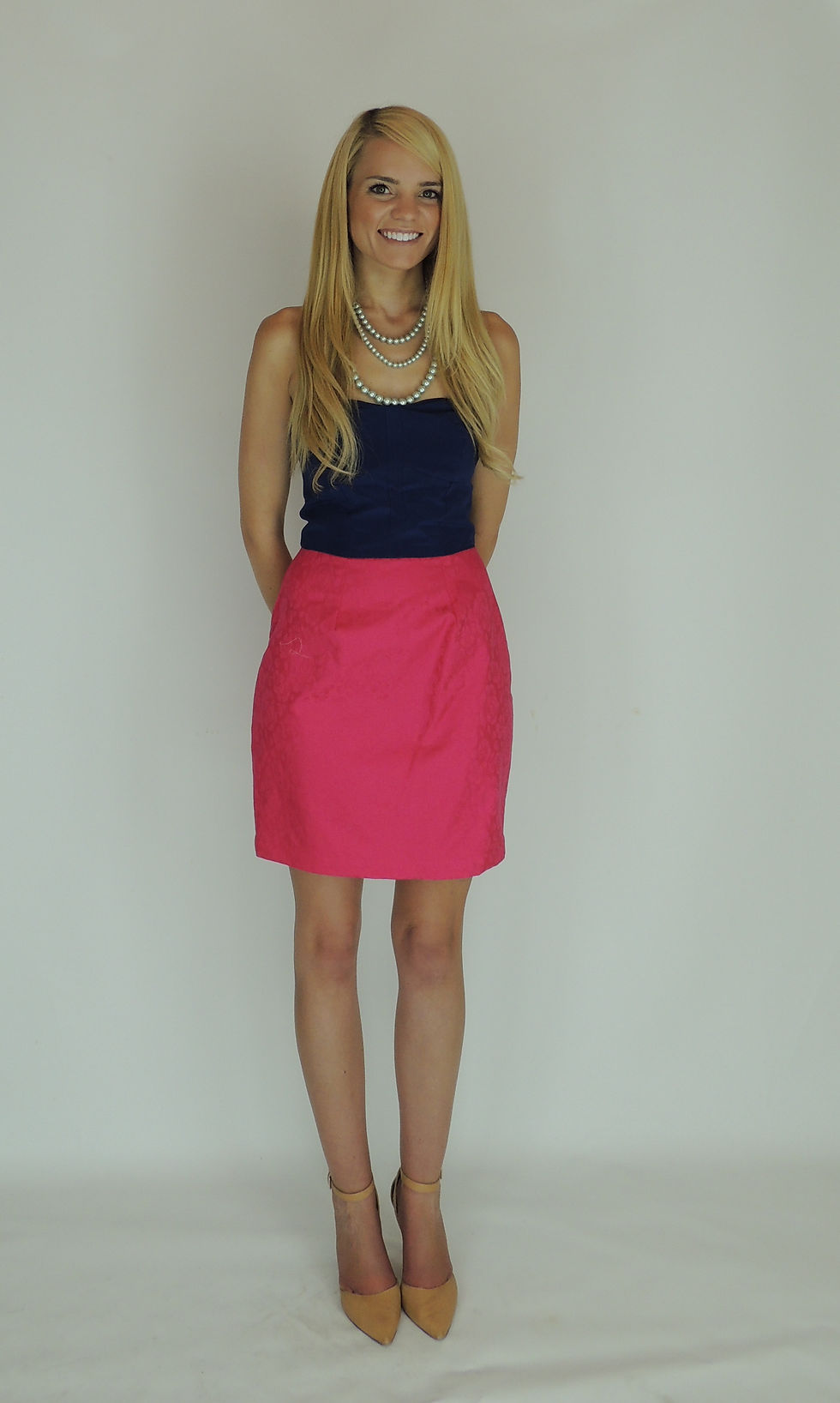 Thumbnail: The St Germain in Navy/ Pink