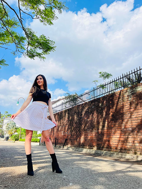 The Missy A line Wrap Skirt in Mini | jolie-and-elizabeth2