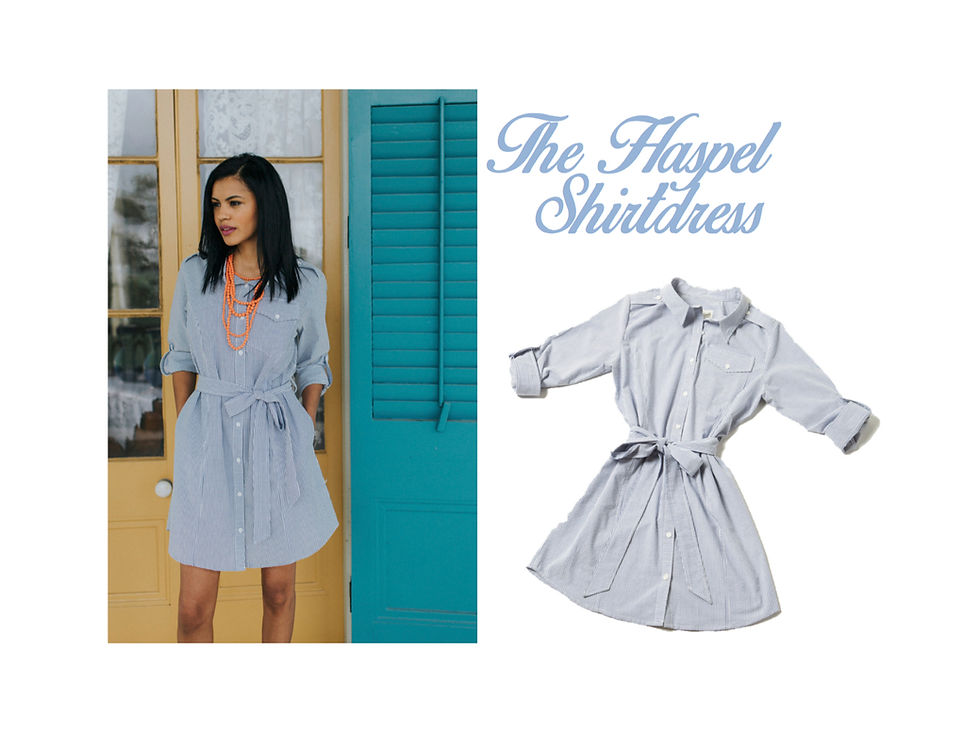 Thumbnail: The Haspel Shirtdress in Red Seersucker