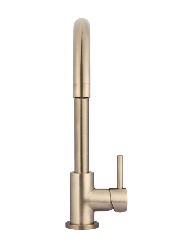 Thumbnail: Round Gooseneck Mixer Tap - Champagne