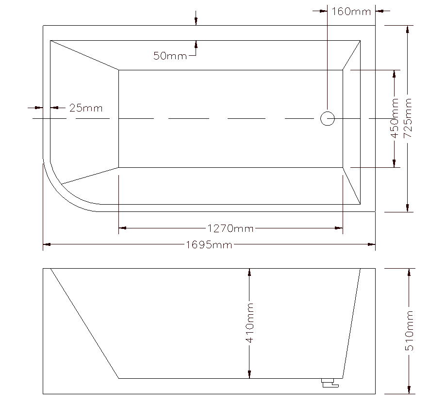 Thumbnail: HUDSON Corner Freestanding Bath