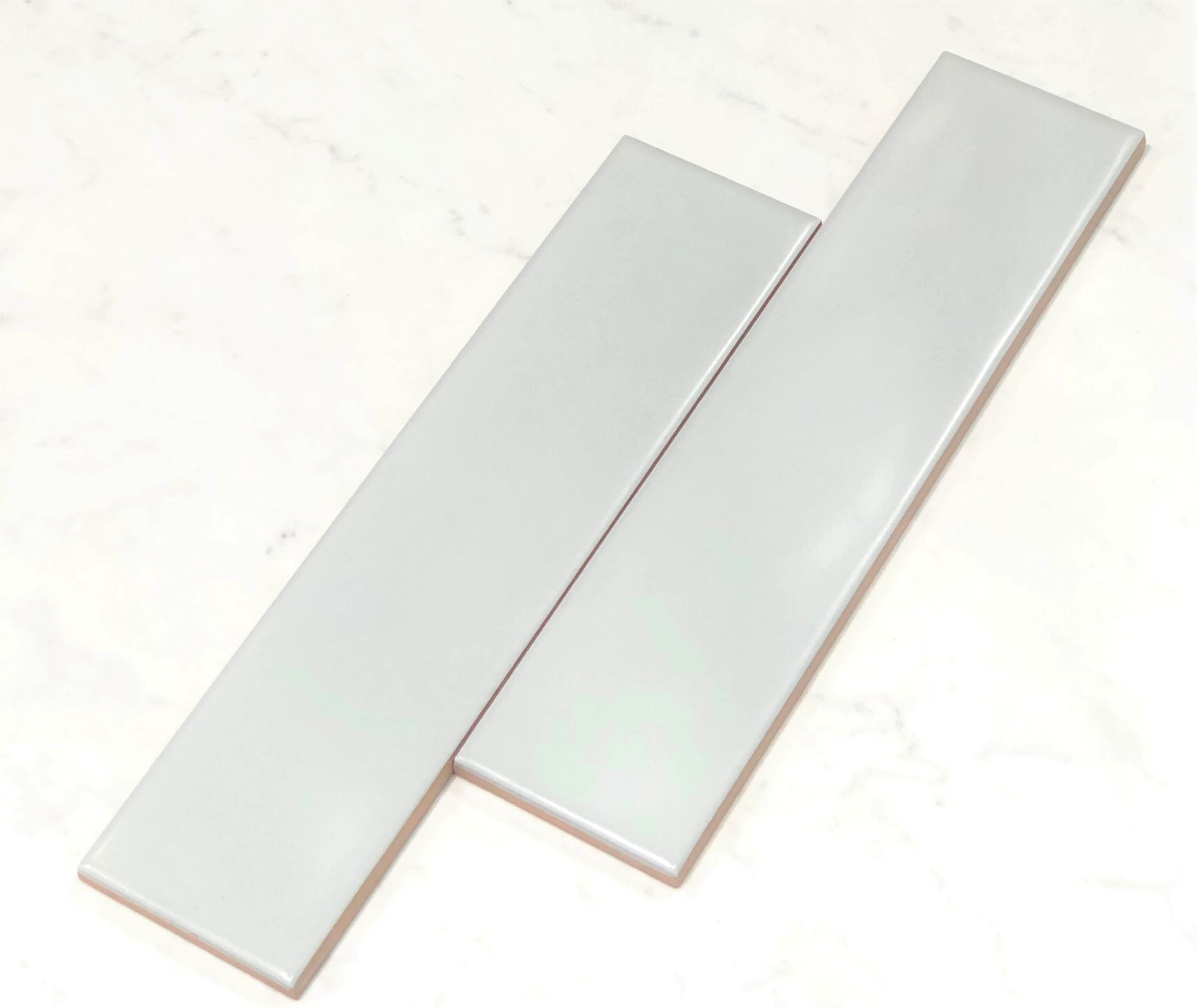 Bondi Pale Blue Satin Textured Subway Tile