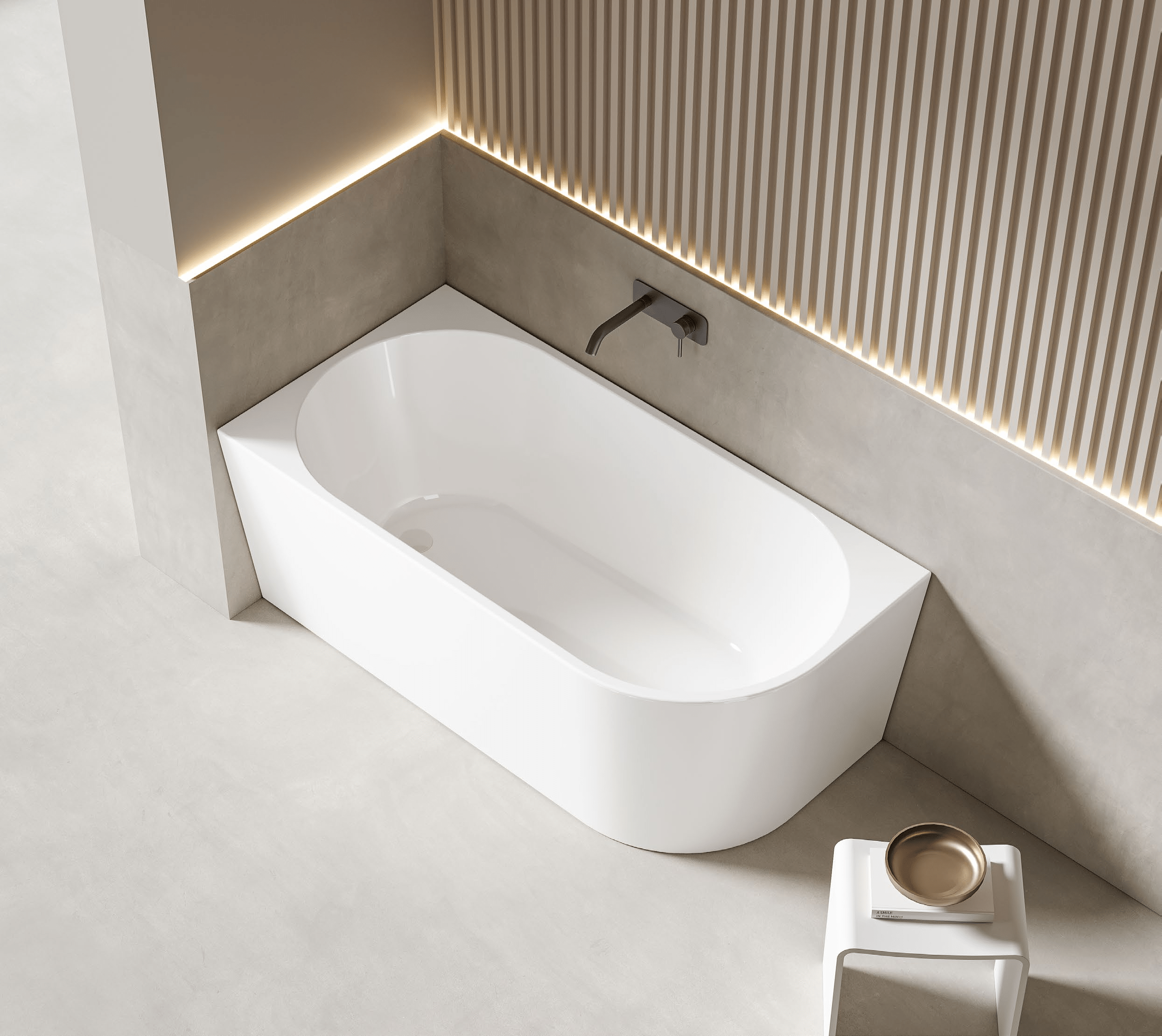 AVERY Skirt Back to Wall Bath