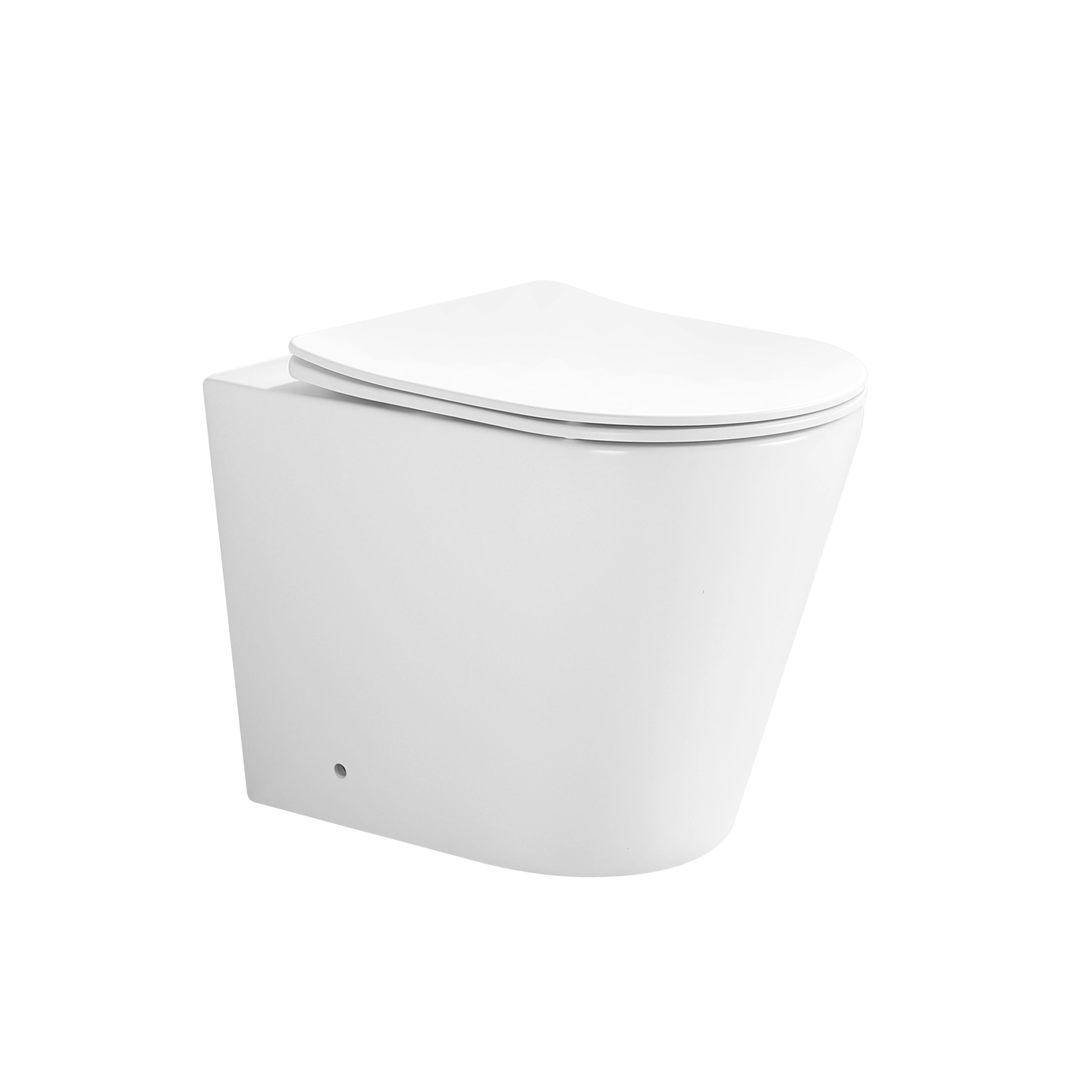 MONTEREY Tornado Rimless Wall Faced Toilet-White
