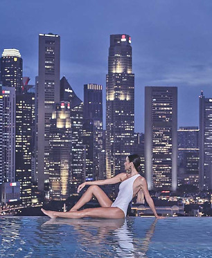 Union Square Residences Infinity Sky Pool Overlooking CBD Skyline Facilities
