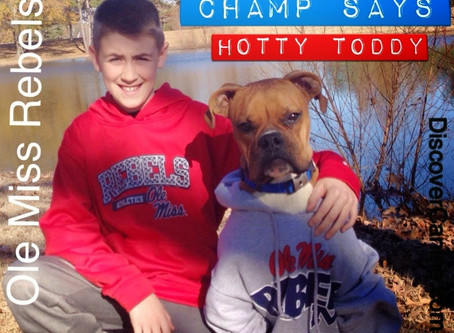 Champ says, "Way to Go, Rebels"