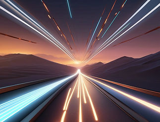 travelling a futuristic course