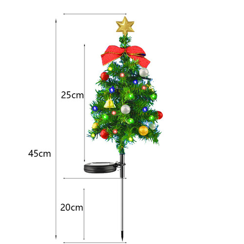 Outdoor Solar Christmas Tree Ground Lighting Festival CLEM UNIVERSE