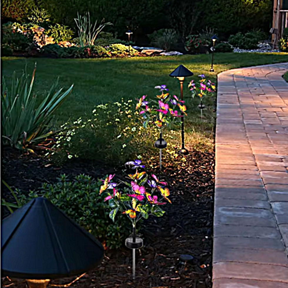 Thumbnail: Solar Butterfly Glow Garden Accents