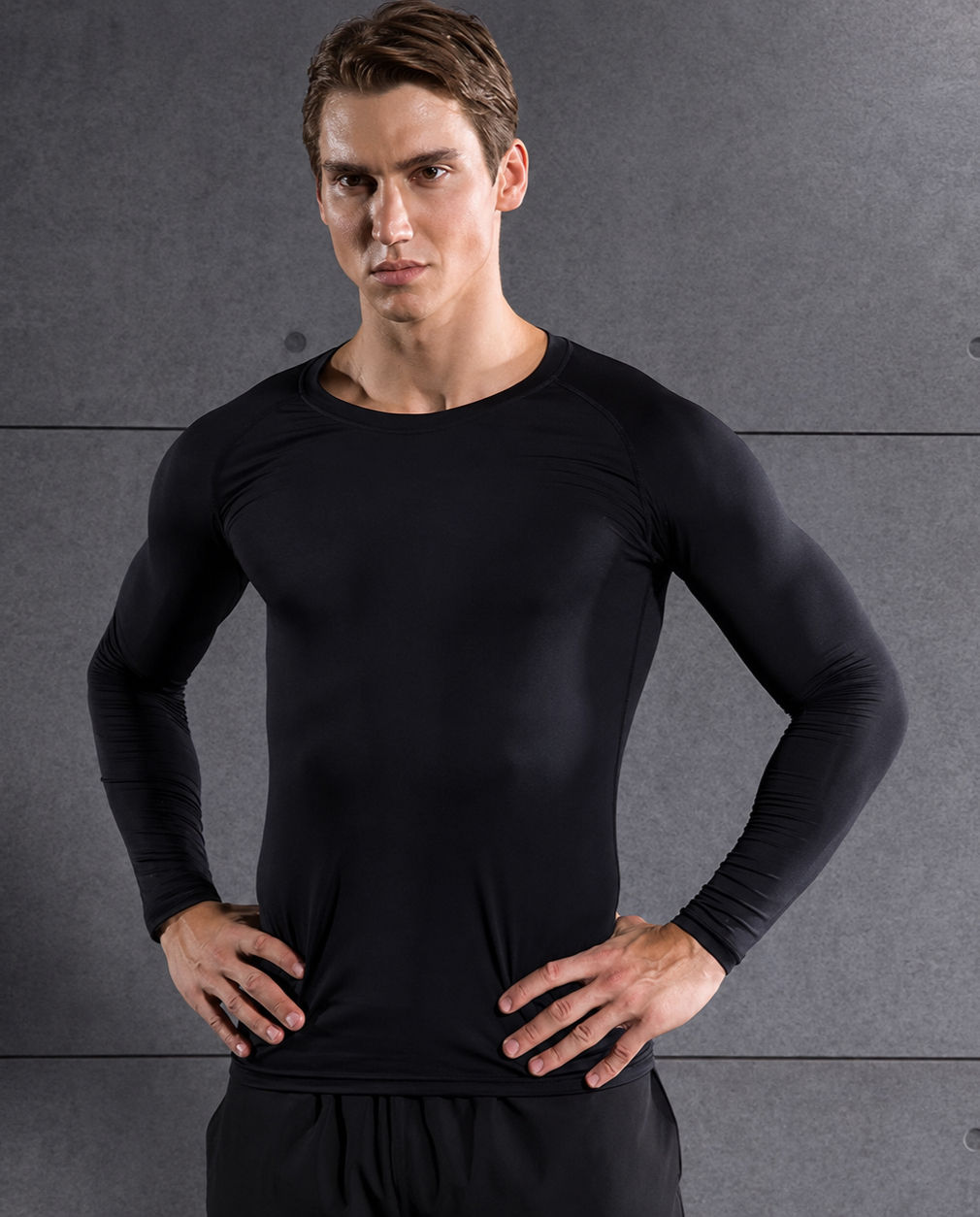 Camiseta de Compressão Masculina Manga Longa Core