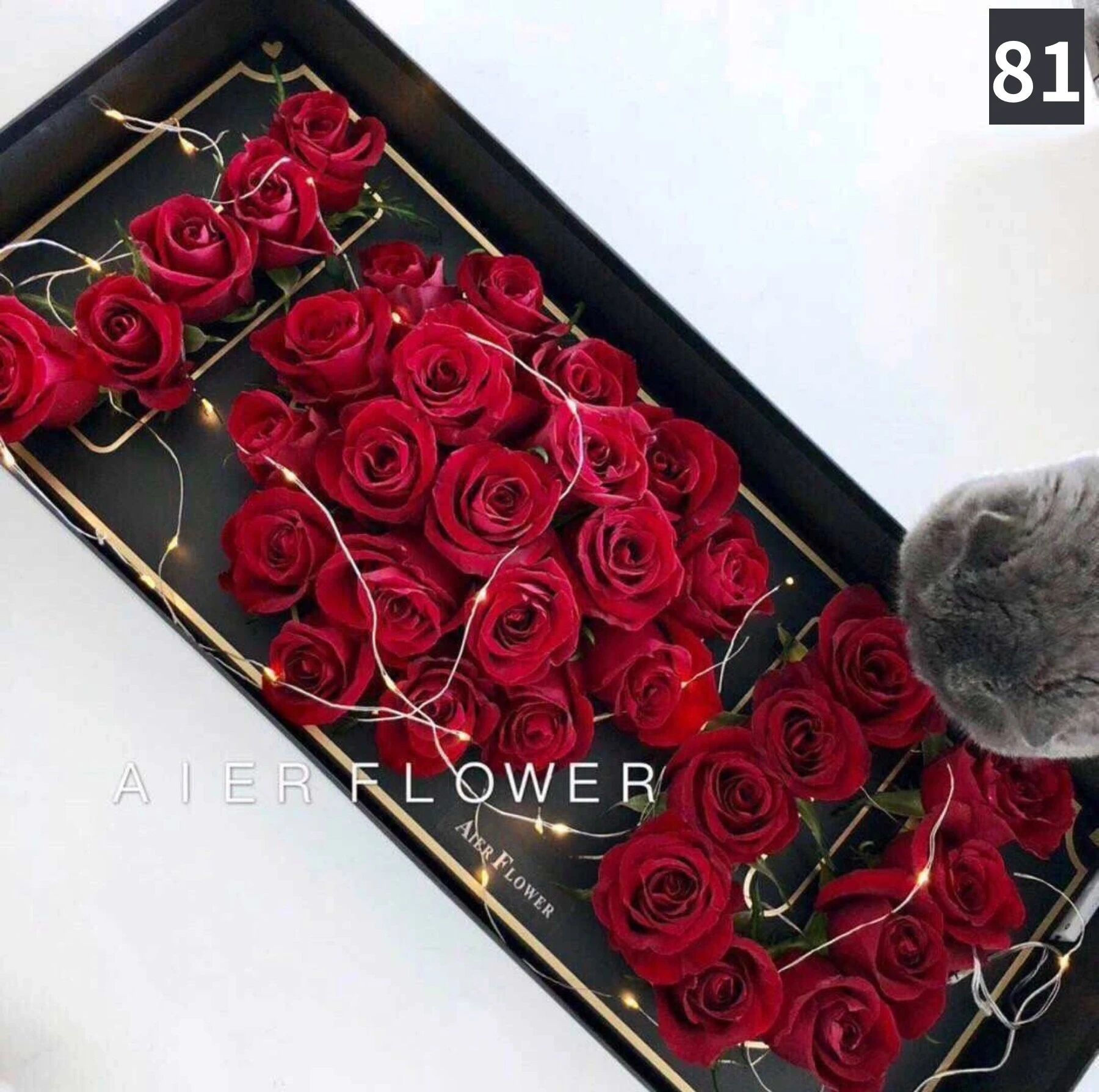 Heart Whisper · "I LOVE YOU" Custom Rose Gift Box