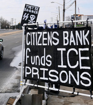 Citizens Bank funds ICE prisons.