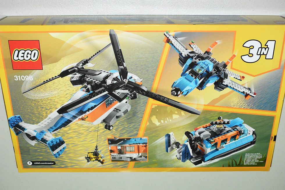 LEGO Creator 31096 Twin-Rotor Helicopter 3 in 1