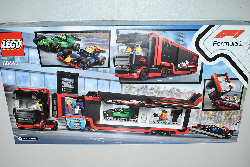 LEGO City 60445 F1 Truck with RB20 & AMR24 F1 Cars