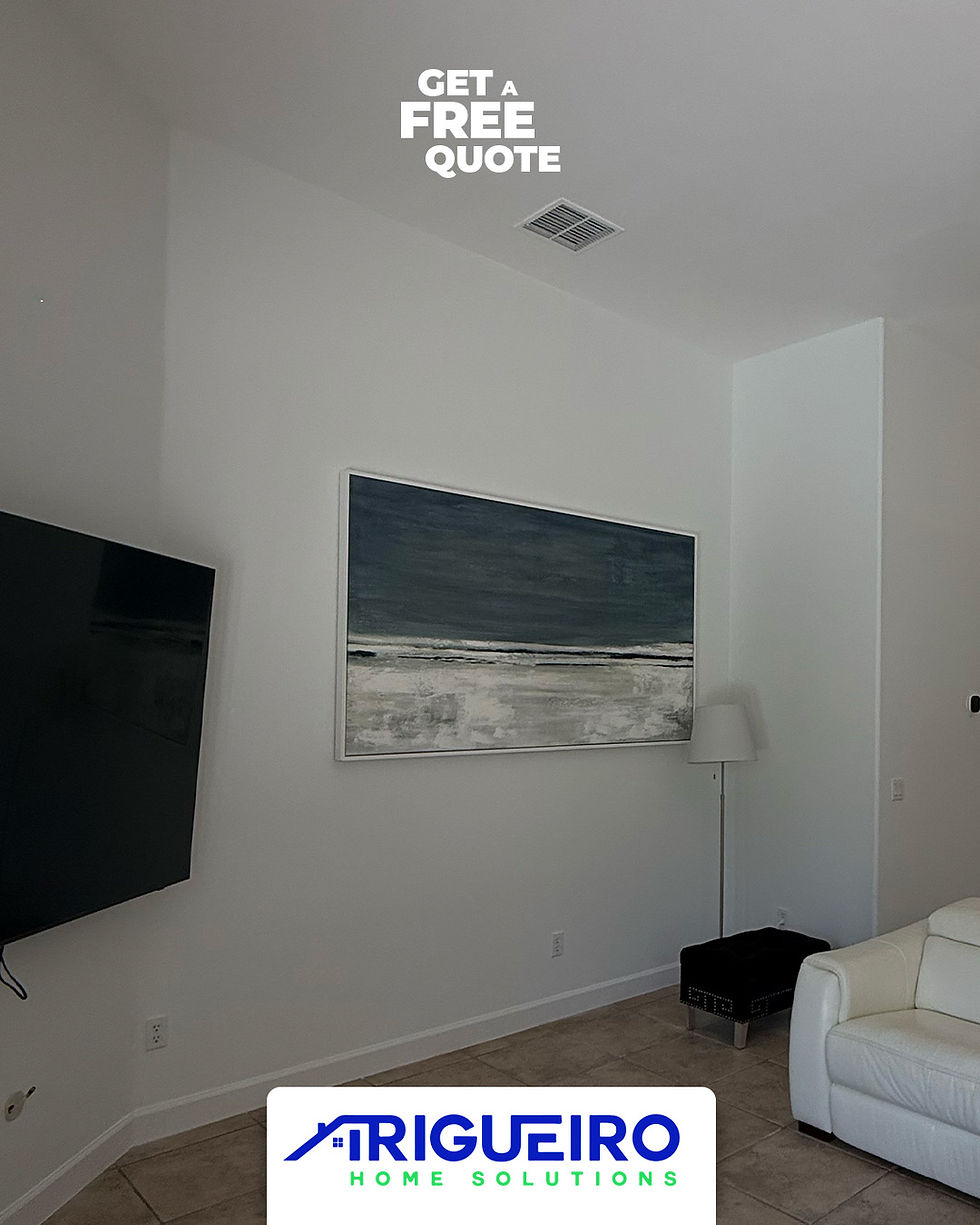 Drywall repair before interior painting