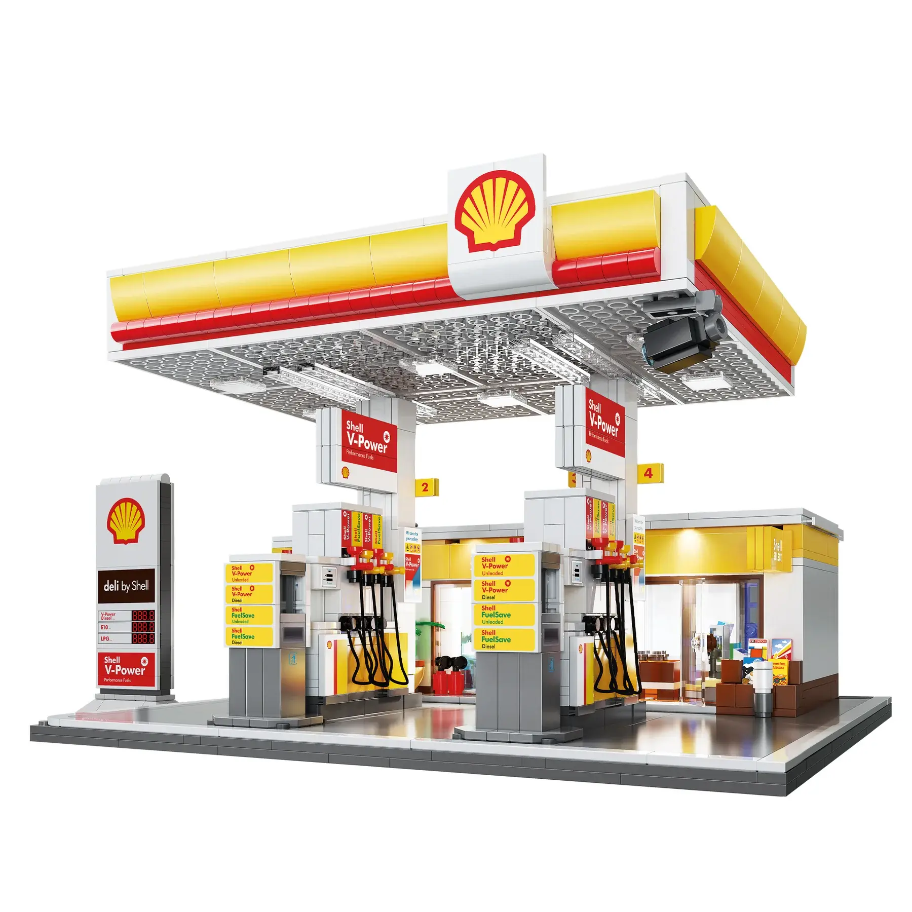 Shell 加油站 Retail Station Block Model C66026W