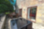 Large back patio.