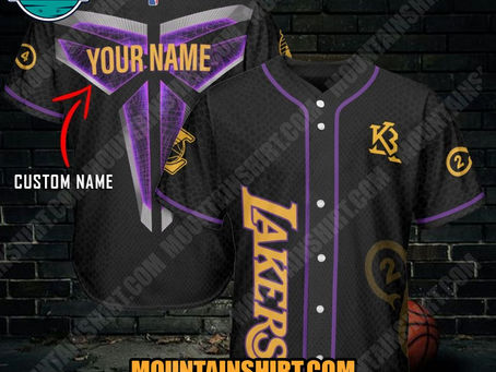 NBA Los Angeles Lakers Personalized Baseball Jersey