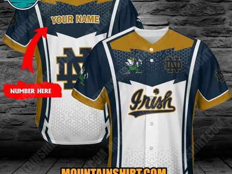 NCAA Notre Dame Fighting Irish Custom Baseball Jersey