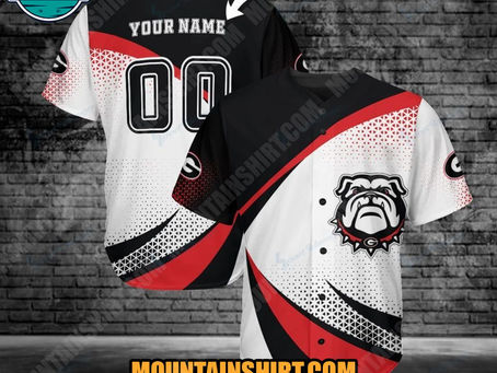 NCAA Georgia Bulldogs Personalized Baseball Jersey