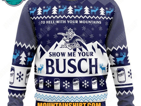 Show Me Your Busch Ugly Christmas Sweater